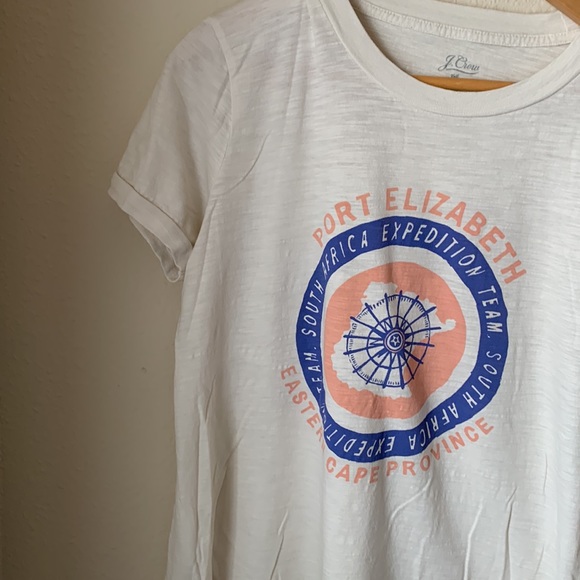 J.Crew Port Elizabeth tee in cream⛵️🚢🏝️ - Picture 5 of 14